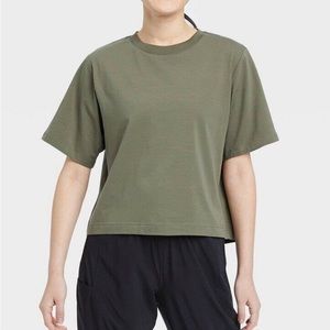 Olive Green All in Motion Boxy Fit Workout Shirt (XXL)